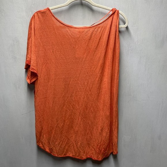 Free People Orange Pluto One Shoulder Tee - Picture 5 of 5